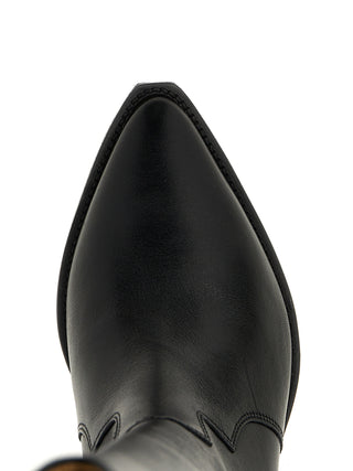 Isabel Marant Black Calfskin Chelsea Boots
