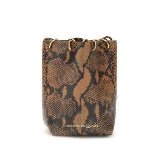 Benedetta Bruzziches Brown Calf Leather Bos Taurus Backet Bag