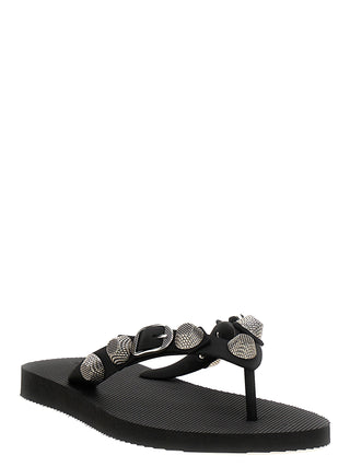 Balenciaga Black Rubber Slides