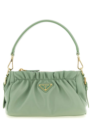 Prada Bicolor Lamb Leather Shoulder Bag