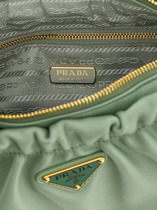 Prada Bicolor Lamb Leather Shoulder Bag