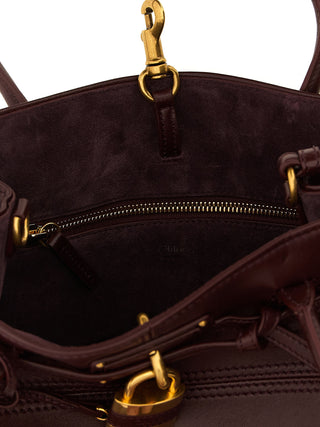Chloé Bordeaux Lamb Leather Shoulder Bag