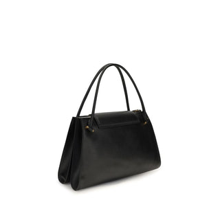 Versace Black Calf Leather Bos Taurus Shoulder Bag