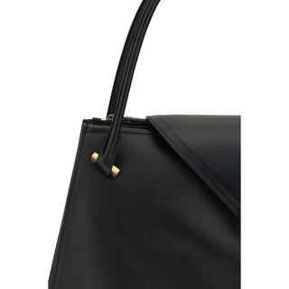 Versace Black Calf Leather Bos Taurus Shoulder Bag