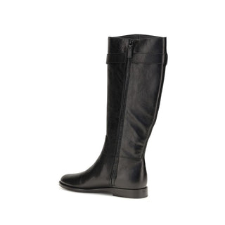 Tory Burch Black Calf Leather Bos Taurus Lace-Up Boots