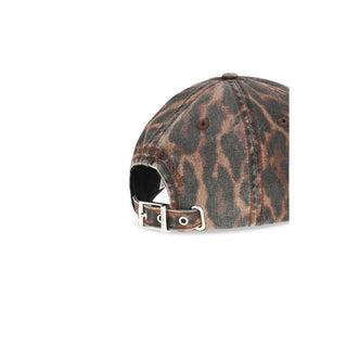 Ganni Brown Cotton Cap (Baseball Hat)