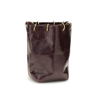Benedetta Bruzziches Brown Calf Leather Bos Taurus Backet Bag