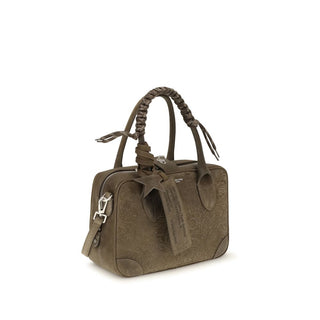 Golden Goose Brown Calf Leather Bos Taurus Handbag