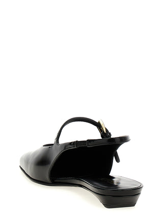 Prada Black Calfskin Ballet Flats