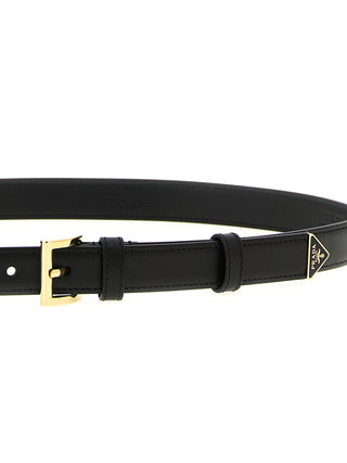 Prada Black Calfskin Regular Belt