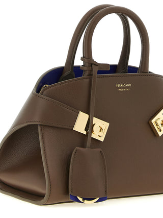 Ferragamo Brown Calfskin Handbag