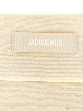 Jacquemus White Wool Scarf