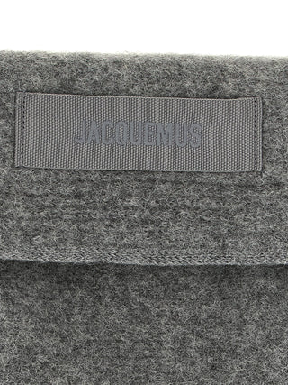 Jacquemus Gray Wool Scarf