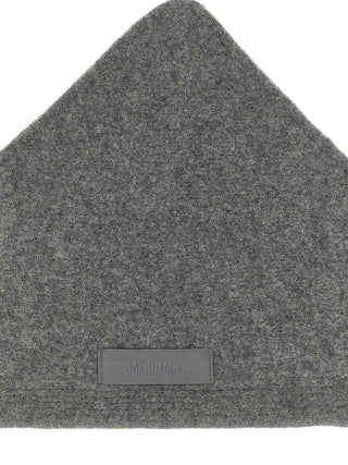 Jacquemus Gray Wool Scarf