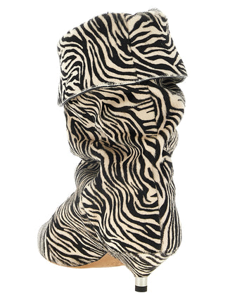 Isabel Marant Bicolor Cowhide Ankle Boots