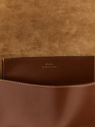 Polo Ralph Lauren Brown Cowhide Clutch Bag