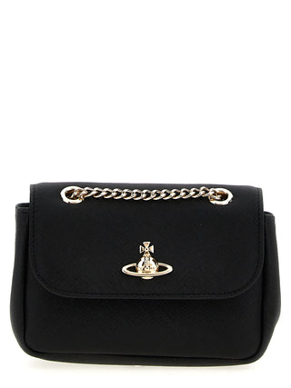 Vivienne Westwood Black Cowhide Shoulder Bag