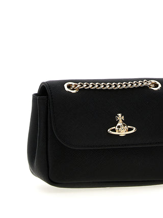 Vivienne Westwood Black Cowhide Shoulder Bag