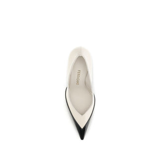Ferragamo Multicolor Calf Leather Bos Taurus High Heel Pumps