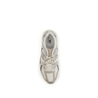 New Balance Beige Fabric Athletic Sneakers