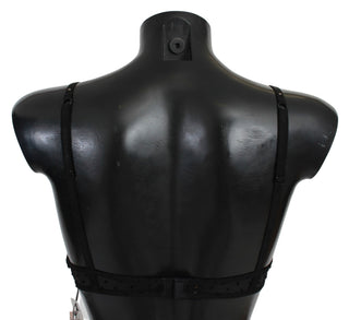 Roberto Cavalli Black Pink Lace Push Up Bra Underwear - Ginchy