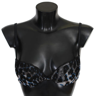 Roberto Cavalli Black Lace Reggiseno Nylon Bra Underwear - Ginchy