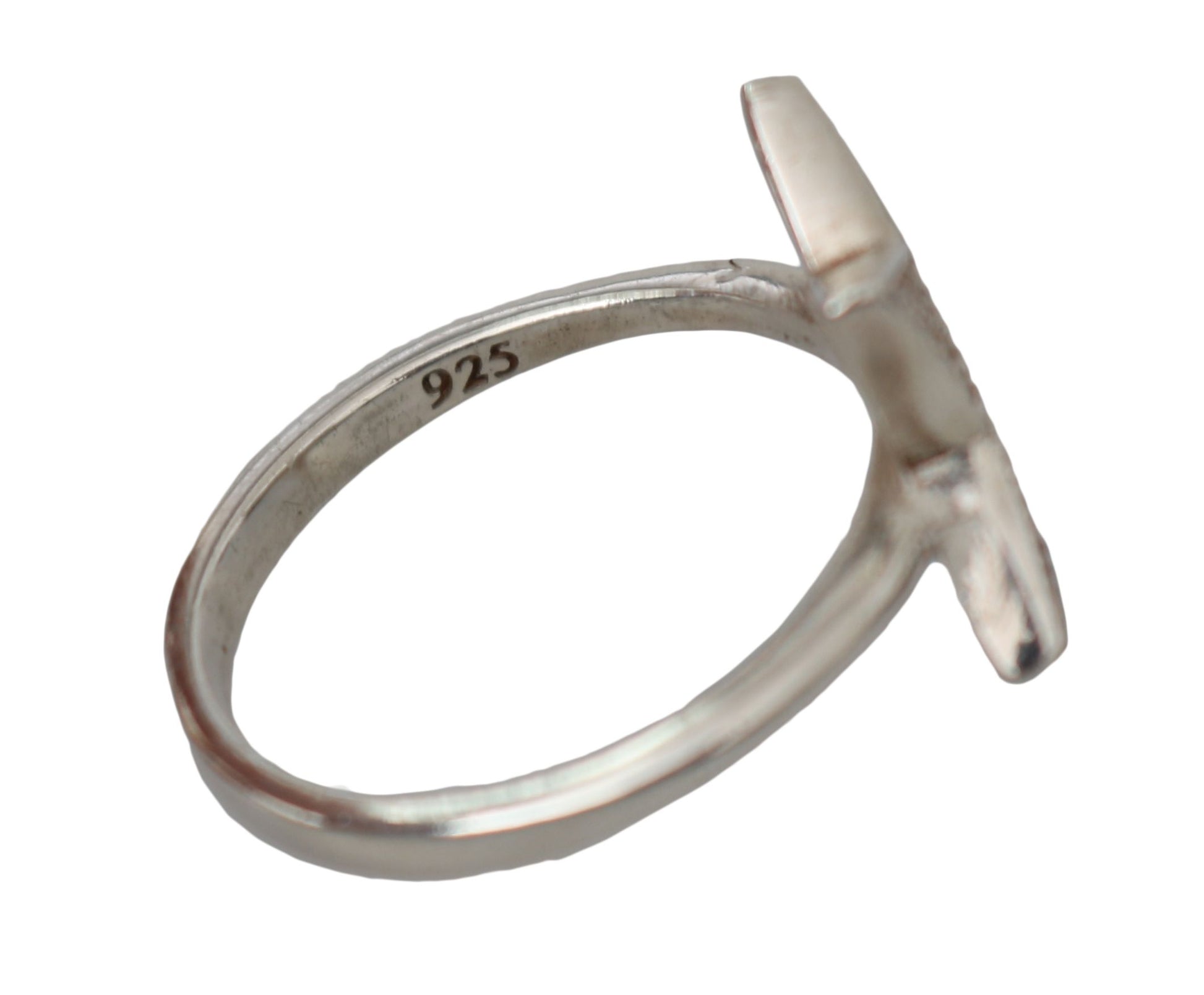 Nialaya Silver Womens Clear CZ Star 925 Ring - Ginchy