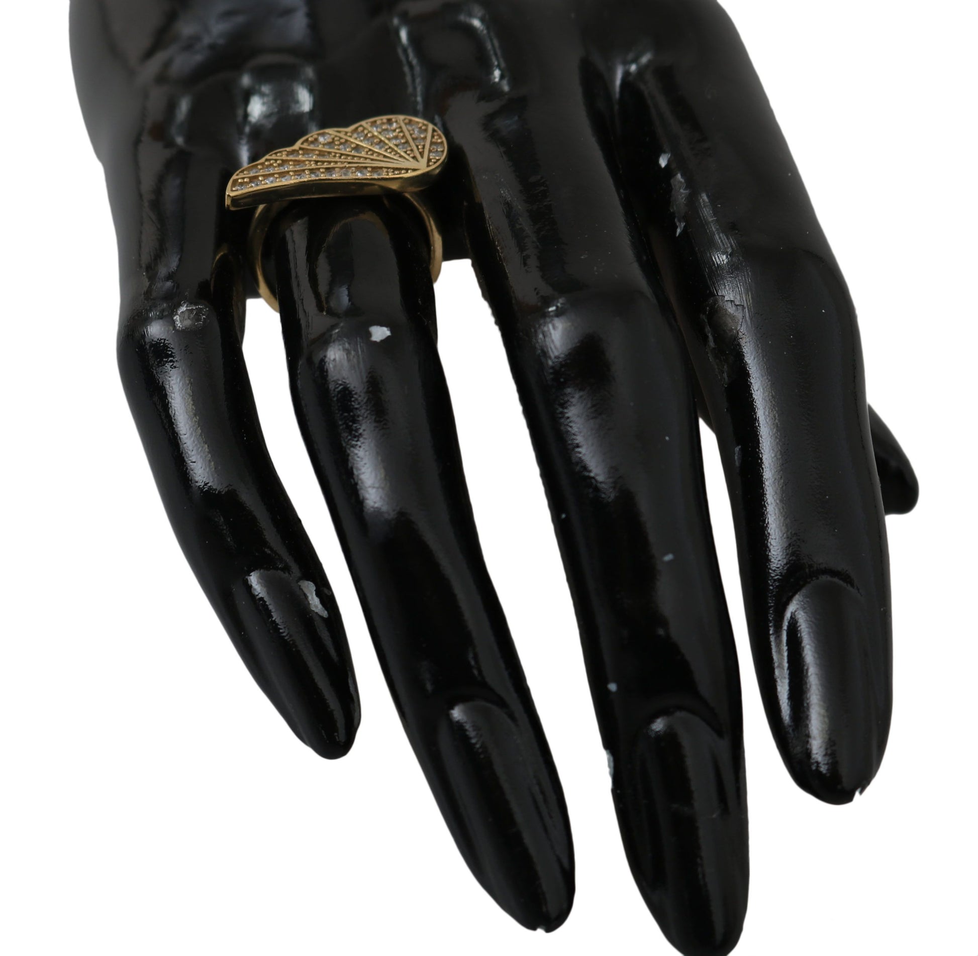 Nialaya Gold Wing Clear CZ 925 Silver Authentic Women - Ginchy