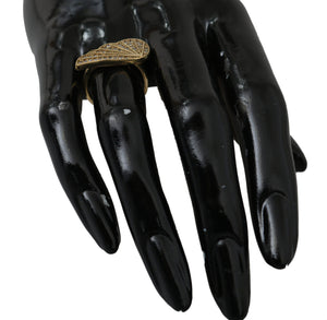 Nialaya Gold Wing Clear CZ 925 Silver Authentic Women - Ginchy
