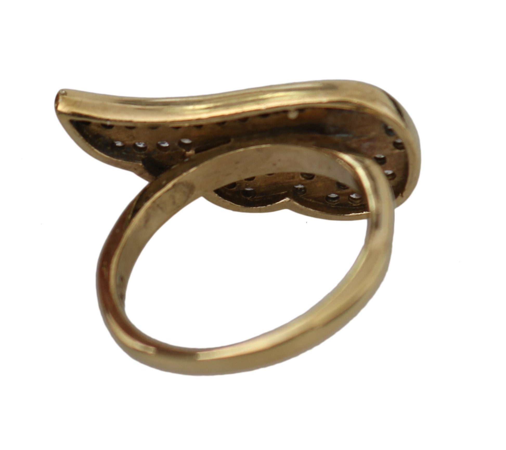 Nialaya Gold Wing Clear CZ 925 Silver Authentic Women - Ginchy