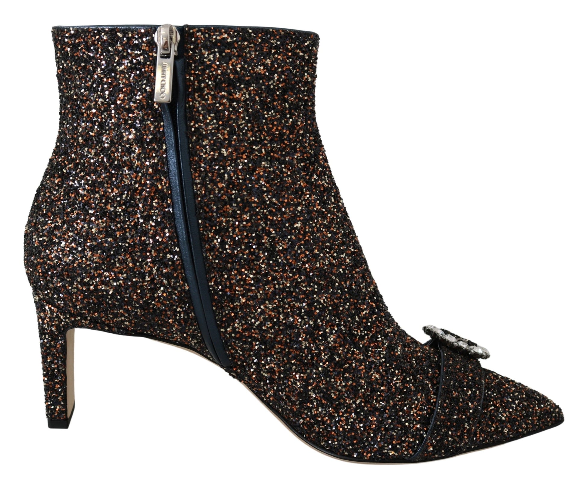 Jimmy Choo Amethyst Mix Hanover Heeled Glitter Boots - Ginchy