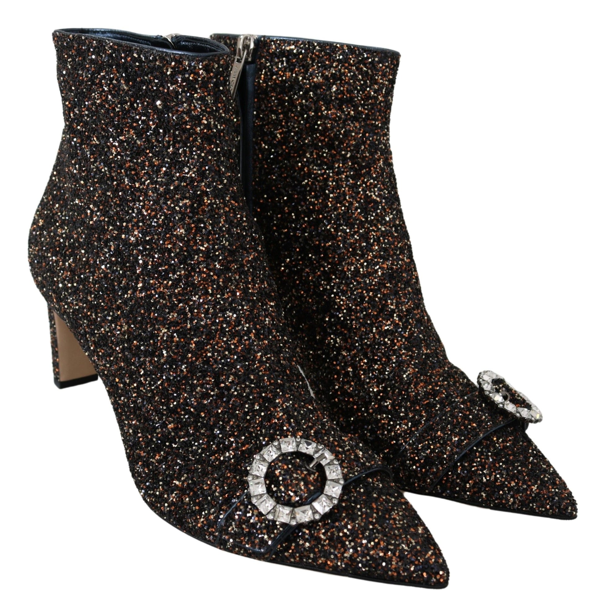 Jimmy Choo Amethyst Mix Hanover Heeled Glitter Boots - Ginchy