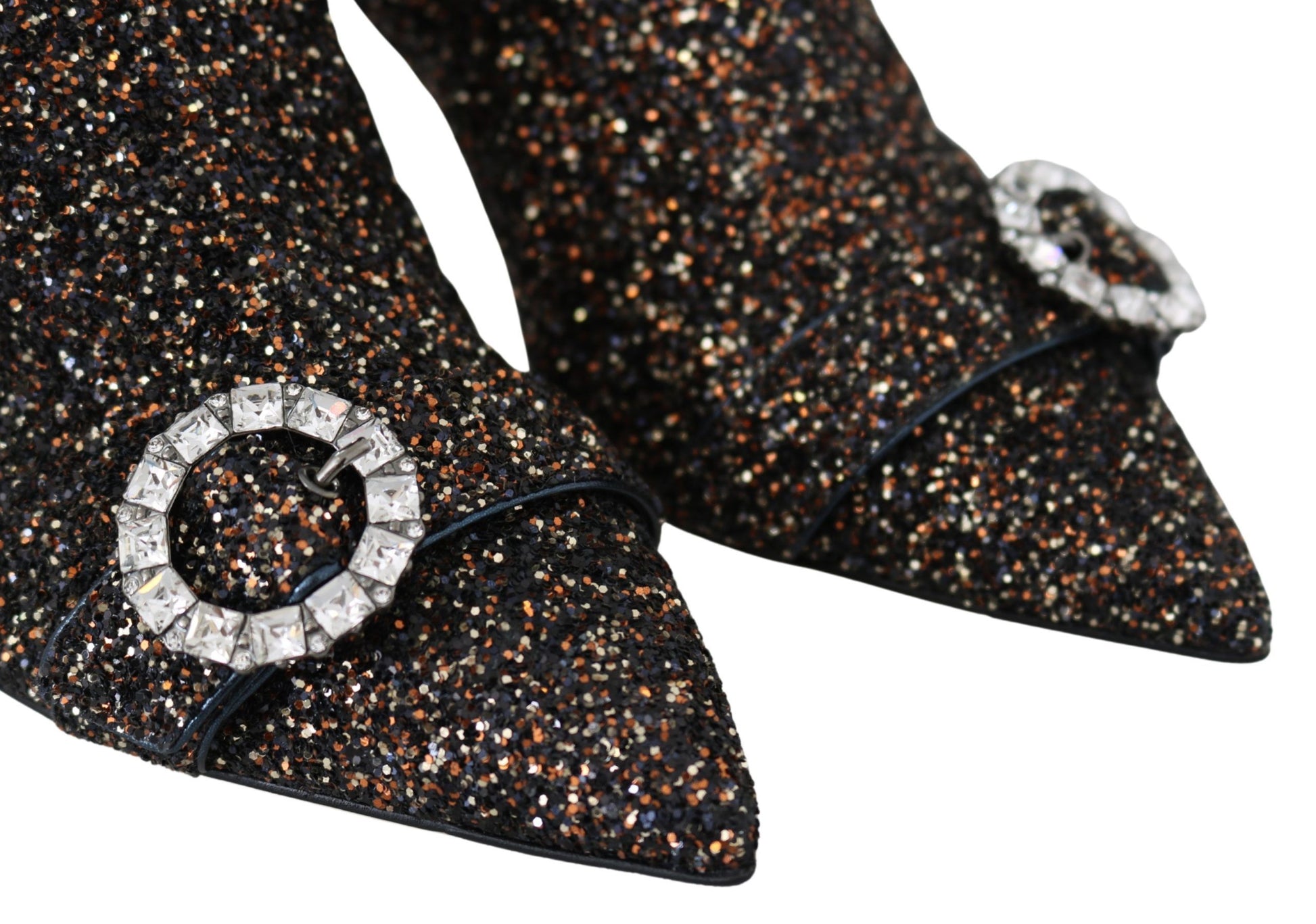 Jimmy Choo Amethyst Mix Hanover Heeled Glitter Boots - Ginchy