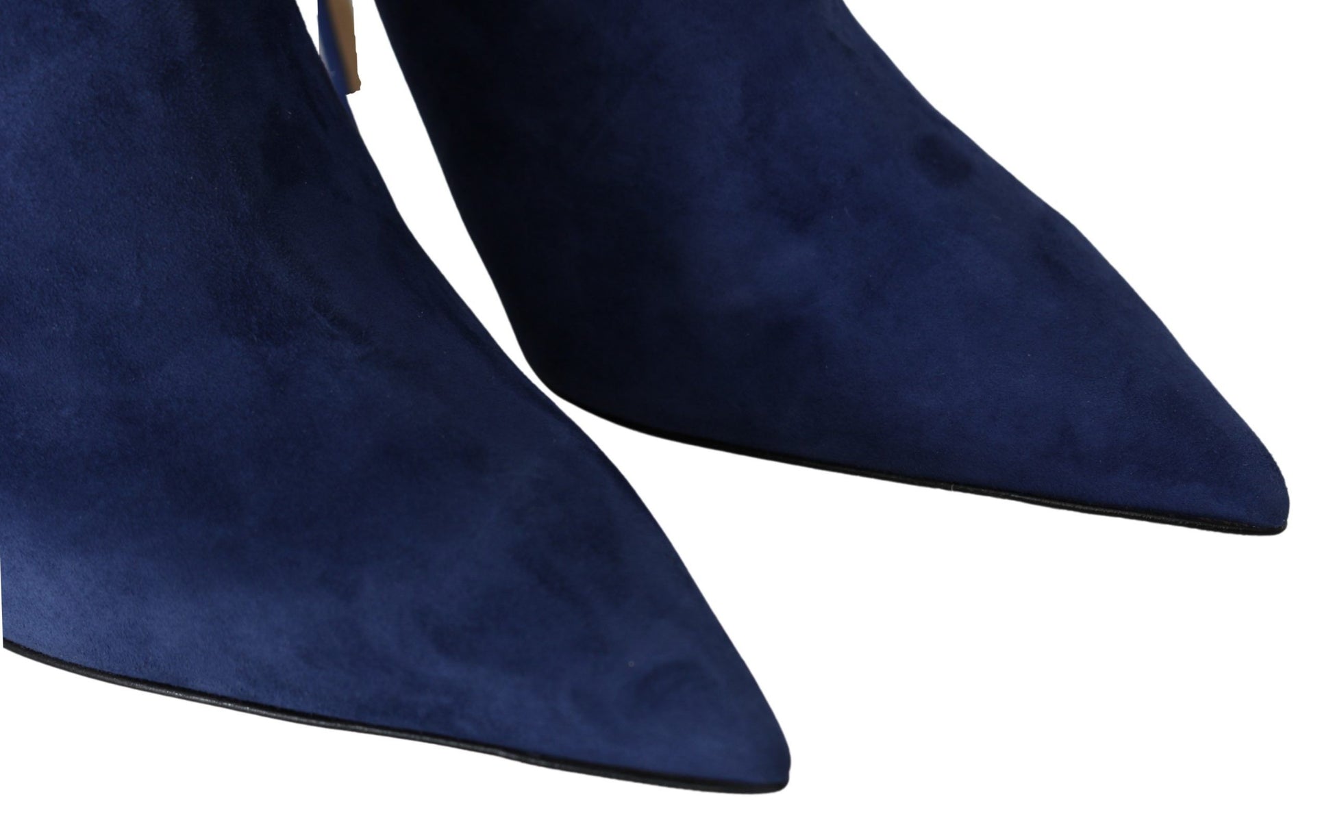 Jimmy Choo Pop Blue Crystal-Strap Heeled Boots - Ginchy