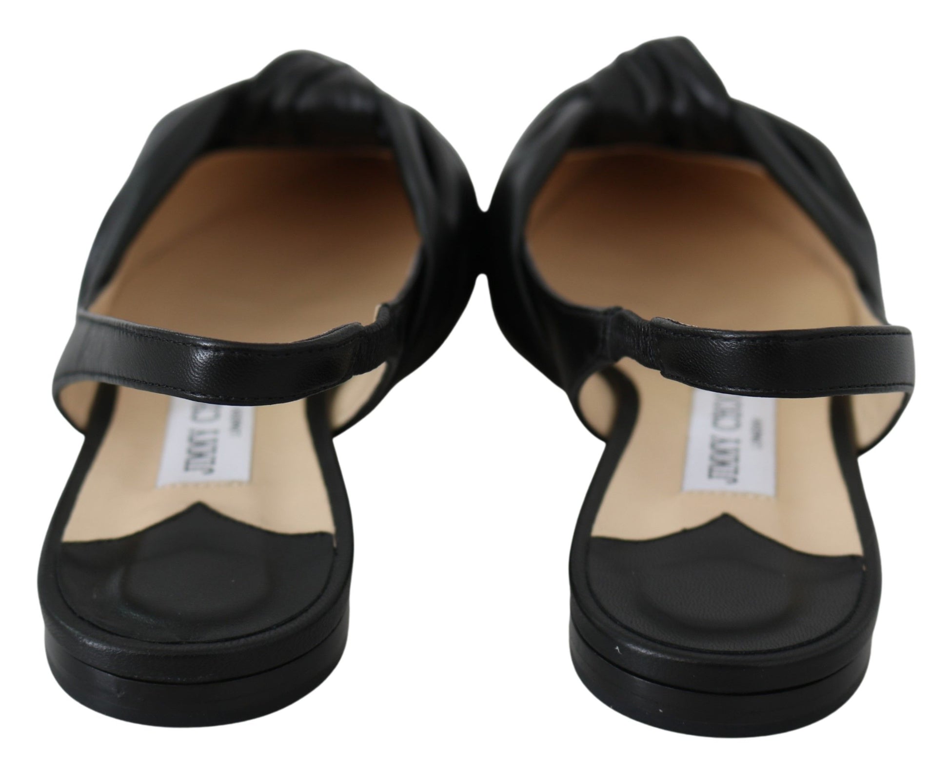 Jimmy Choo Elegant Pointed Toe Leather Flats - Ginchy