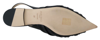 Jimmy Choo Elegant Pointed Toe Leather Flats - Ginchy