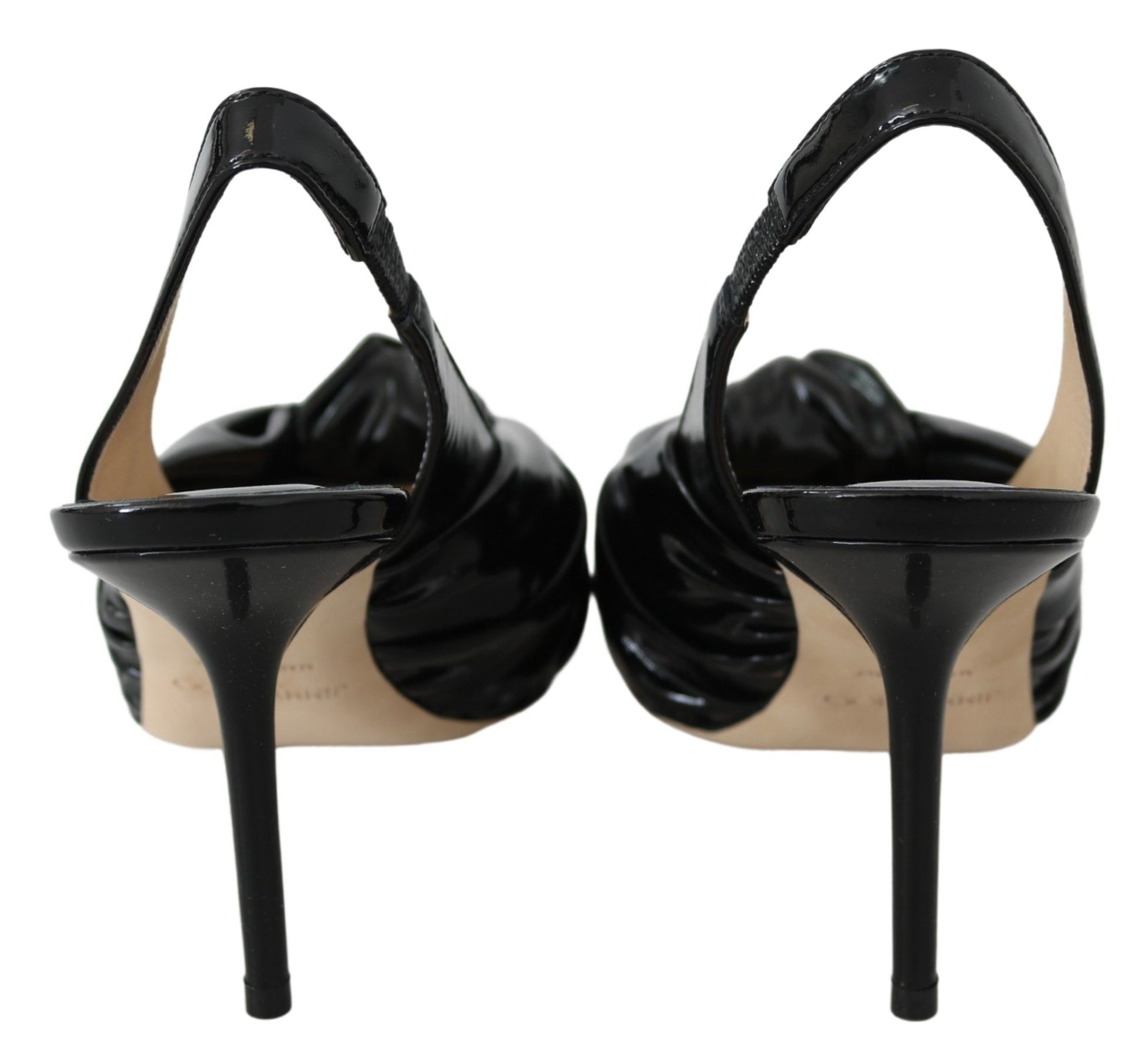 Jimmy Choo Elegant Black Leather Pointed Toe Pumps - Ginchy