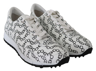 Jimmy Choo Elegant Monochrome Leather Sneakers - Ginchy