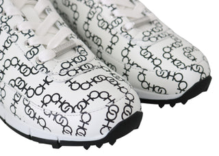 Jimmy Choo Elegant Monochrome Leather Sneakers - Ginchy