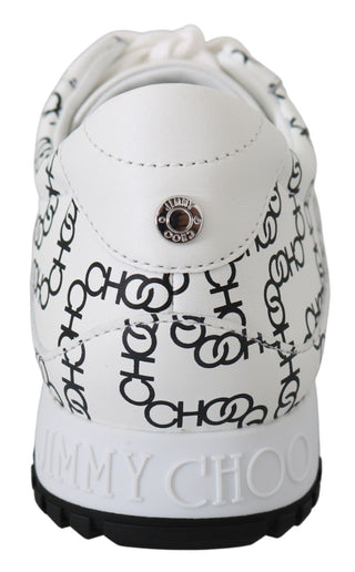 Jimmy Choo Elegant Monochrome Leather Sneakers - Ginchy