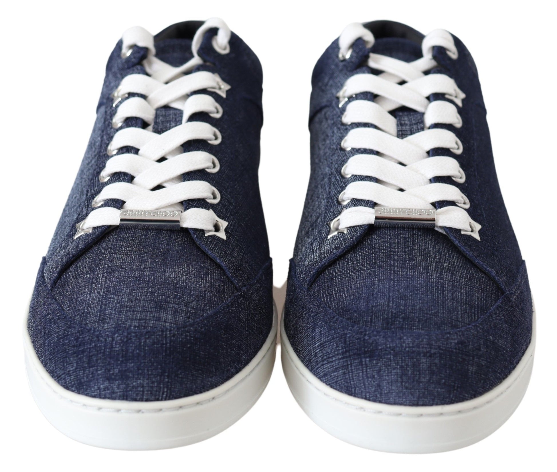 Jimmy Choo Chic Slip-On Blue Denim Suede Sneakers - Ginchy