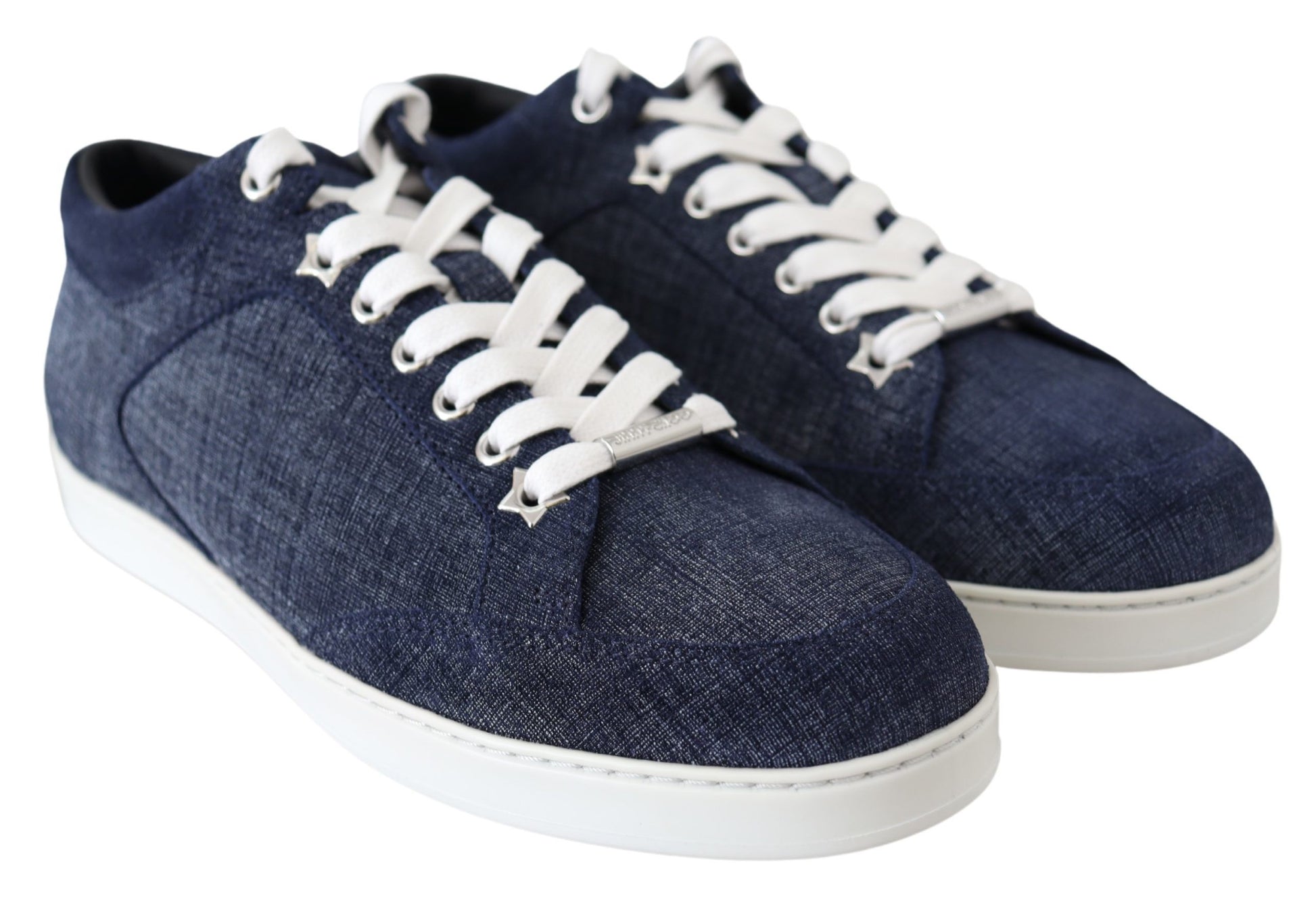Jimmy Choo Chic Slip-On Blue Denim Suede Sneakers - Ginchy