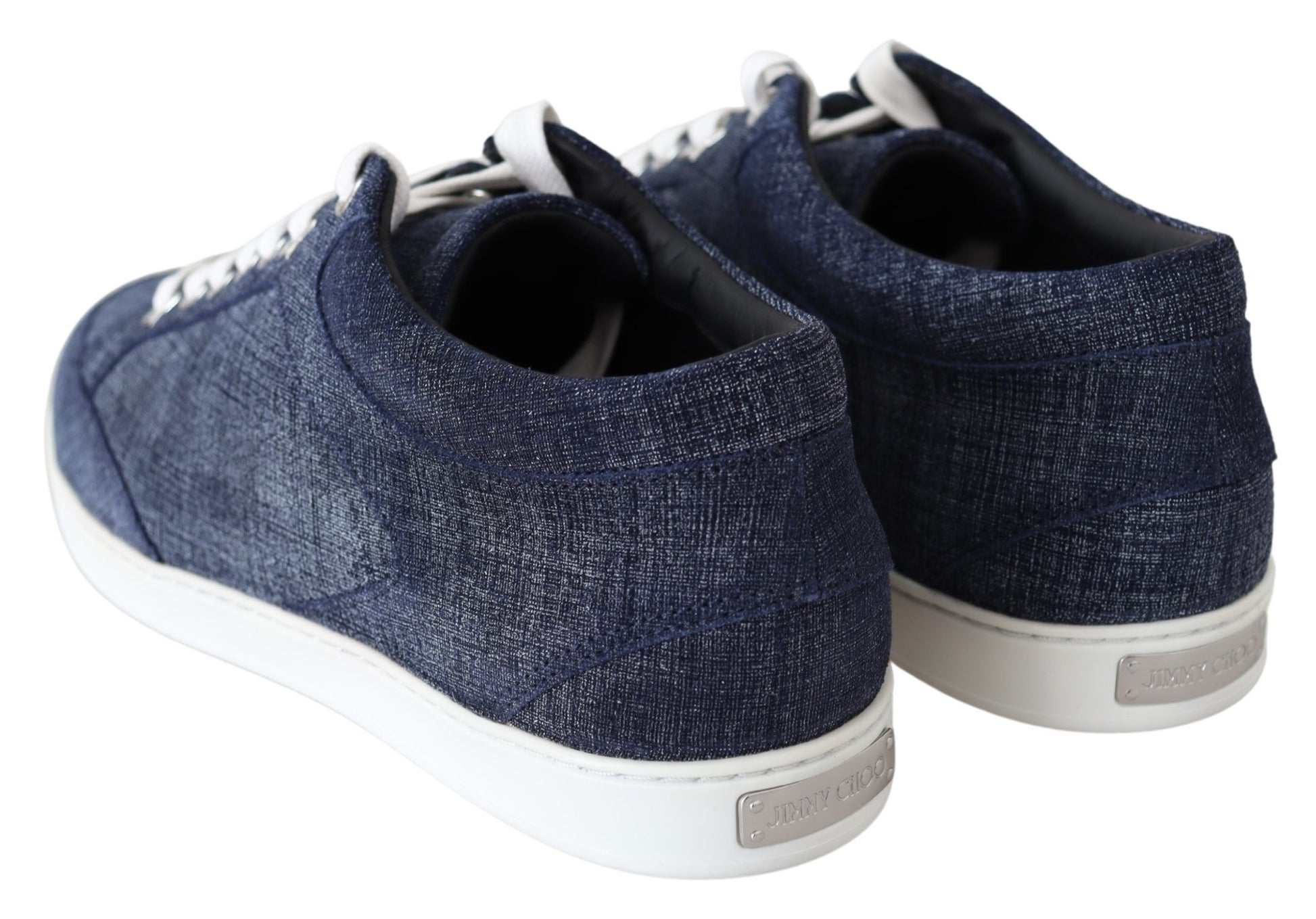 Jimmy Choo Chic Slip-On Blue Denim Suede Sneakers - Ginchy