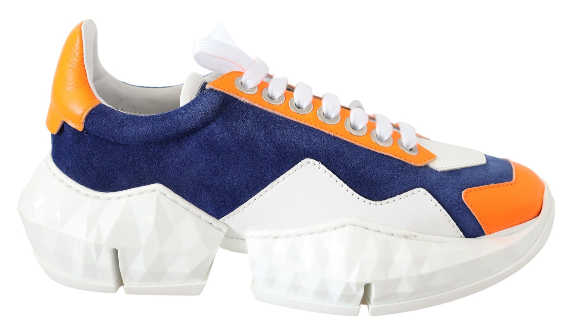 Jimmy Choo Electric Elegance Leather Mix Sneakers - Ginchy