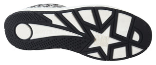 Jimmy Choo Glittering Slip-On Sneakers - Silver and Black - Ginchy