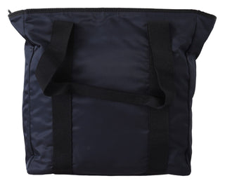 Versace Elegant Blue Nylon Tote Bag - Ginchy