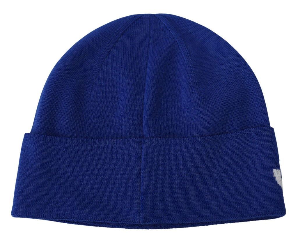 Givenchy Blue Wool Unisex Winter Warm Beanie Hat - Ginchy