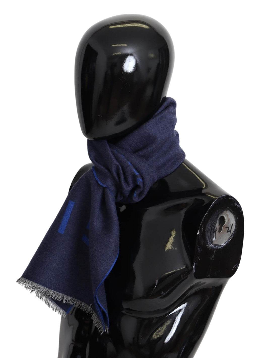 Givenchy Blue Wool Unisex Winter Warm  Scarf Wrap Shawl - Ginchy