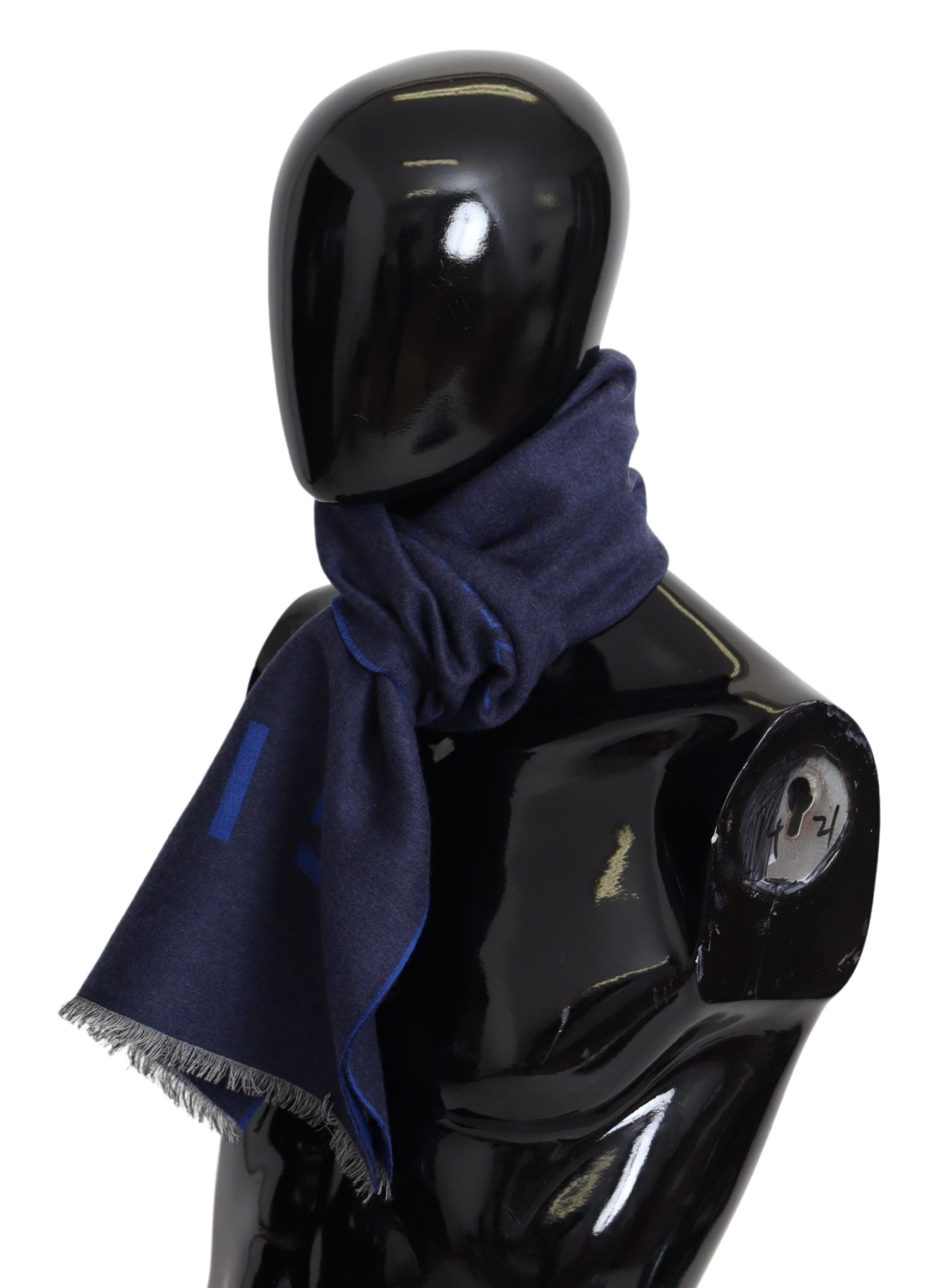 Givenchy Blue Wool Unisex Winter Warm  Scarf Wrap Shawl - Ginchy