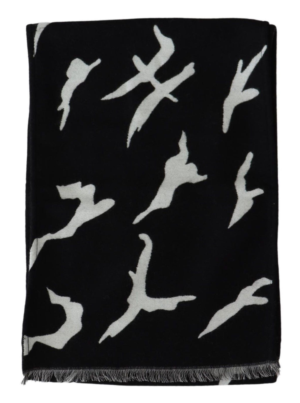 Givenchy Black White Wool Unisex Winter Warm Scarf Wrap Shawl - Ginchy